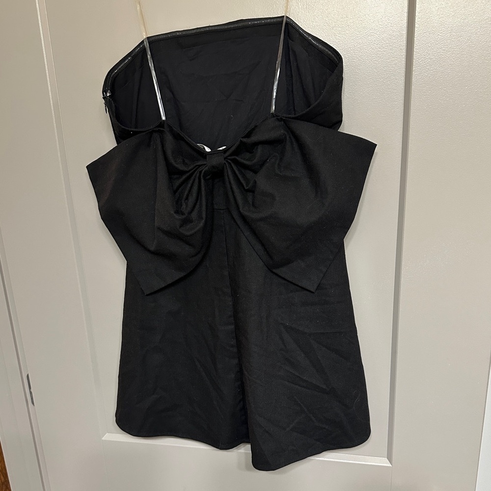 Altar'd State Black Mini Dress with Bow